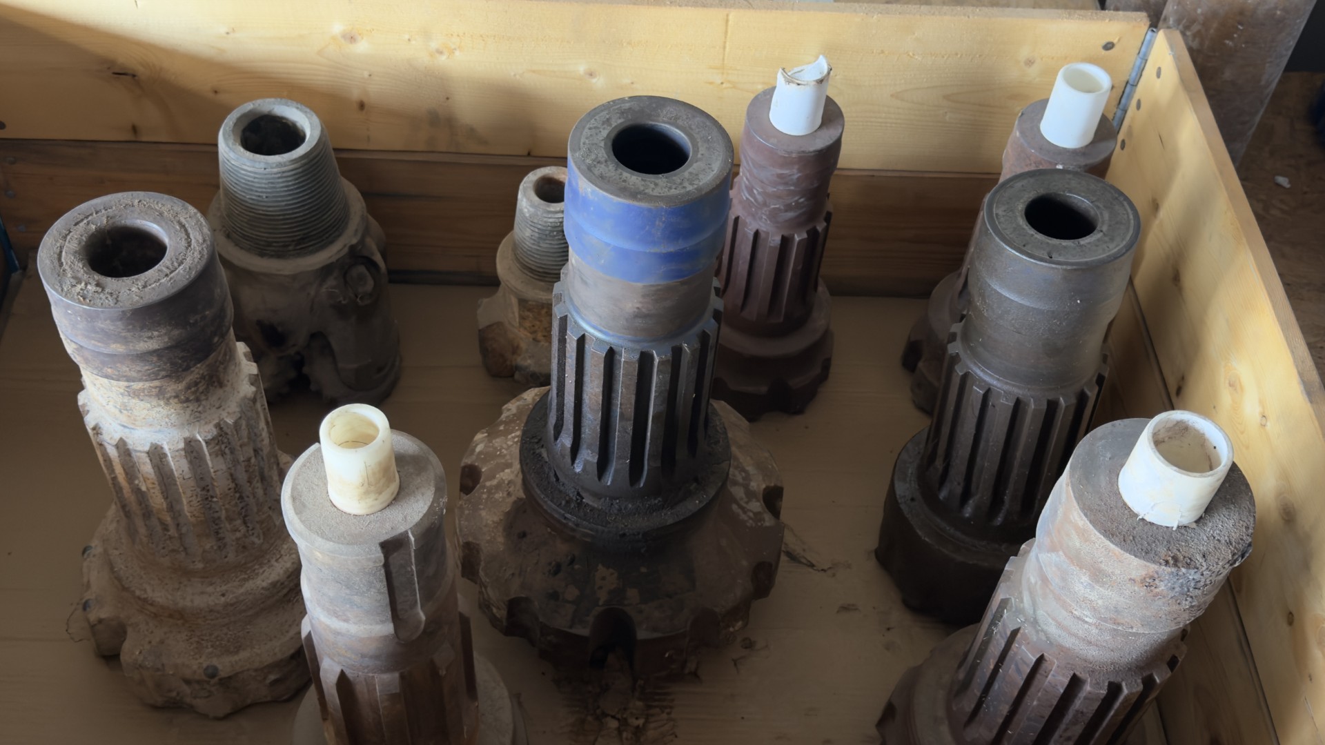 IMG_8058 New 25 Ft Schramm 3.5 Reg Drill Rods – 10 Joints Ready for Work